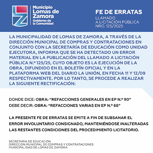 Licitaciones Sin datos  